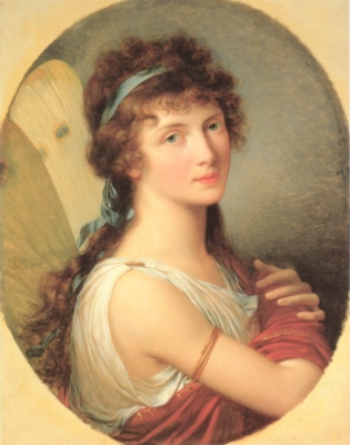 フランソワ＝グザヴィエ・ファーブル《プシュケに扮したシャルルモン夫人の肖像》
