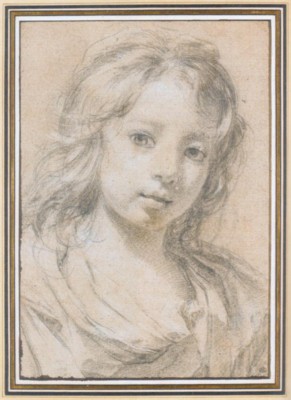 シモン・ヴーエ《少女の肖像》