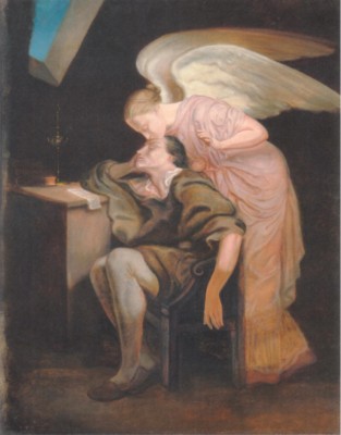 ポール・セザンヌ《女神の接吻－詩人の夢（フェリックス・ニコラ・フリリエによる）》（オルセー美術館蔵（グラネ美術館に寄託））