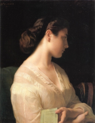 イッポリット・フランドラン《若い娘の肖像－若いギリシア人の娘》